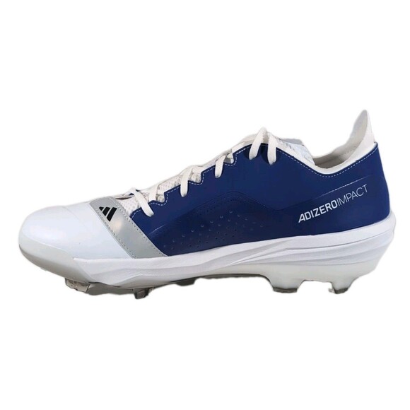 Adidas Adizero Impact 2.0 baseball Cleats Men’s 15 White/Royal Blue SPG 753001 main image 4